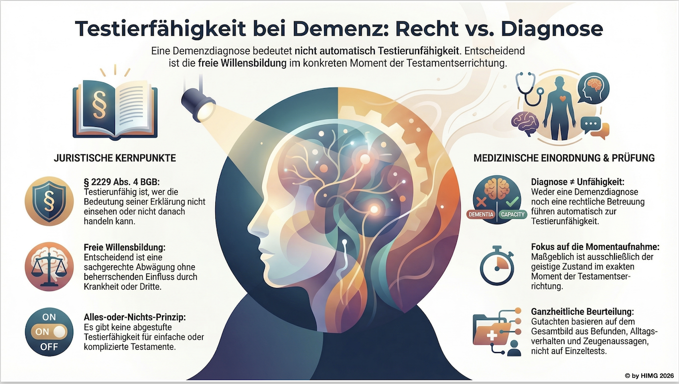 Demenz und Testierfähigkeit: Ab wann ist ein Mensch nicht mehr testierfähig?